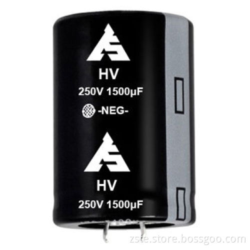 Snap-in aluminum electrolytic capacitor for servo, with wide large capacitance, 250V, 1500uf, 3000hrNew